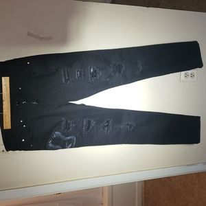 AMIRI   men's distressed cobra design jeans